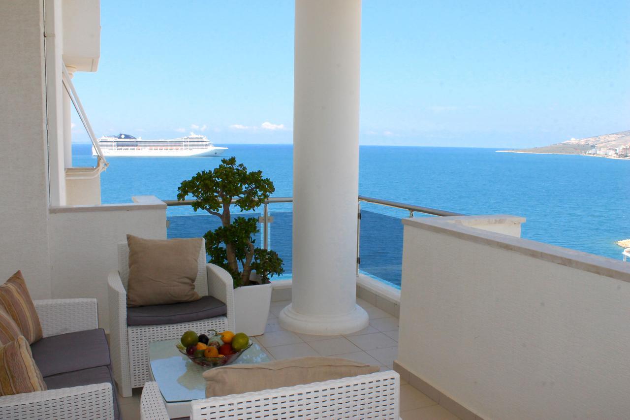 Limani Deluxe Apartments Sarande Bagian luar foto